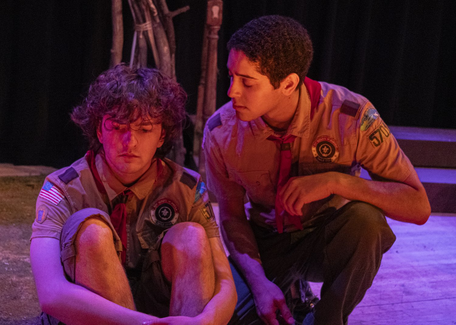 SCOUTS production photo 2 — cast performance at Fordham University, 2024